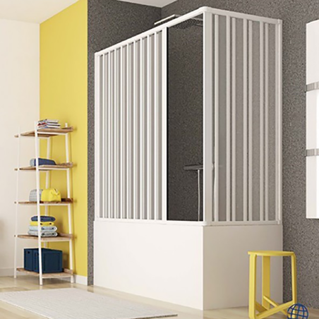 Box sopravasca 150x70 soffietto apertura angolare