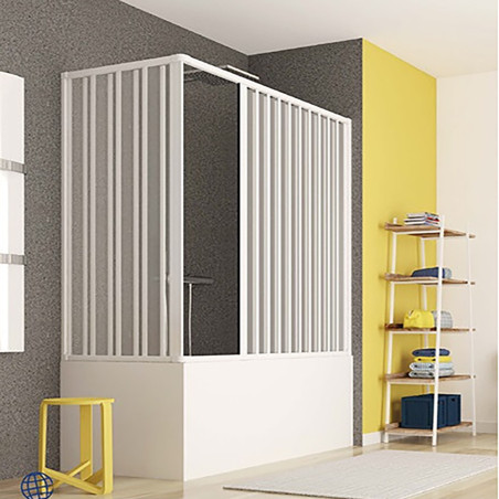 Box sopravasca 160x70 soffietto apertura angolare