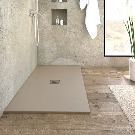 Piatto doccia marmoresina 80x140 cm sabbia effetto pietra