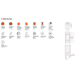 Stufa a Pellet Cristal Plus 9 kW Ventilata Slim Cadel
