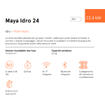Stufa a Pellet Maya Idro 24 kW Ventilata Cadel