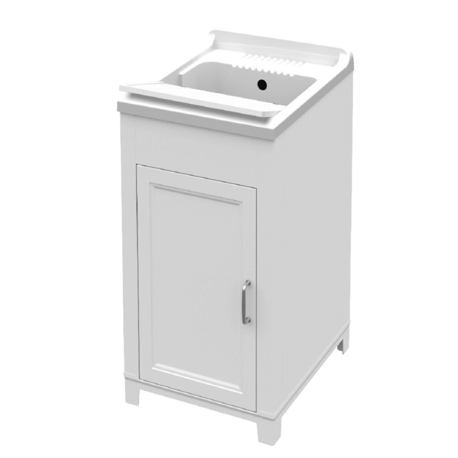 Lavatoio Con Mobile 45 x 50 x 85 Per Esterno In PVC 2 Ante