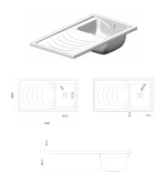 Coprilavatrice Con Lavatoio 109x60 Per Esterno