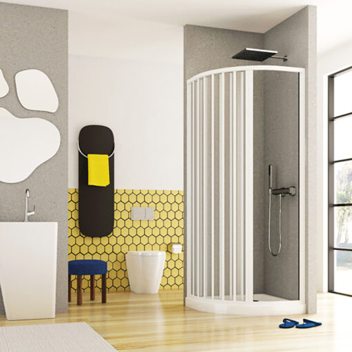 Box Doccia Semicircolare 80 x 100 Soffietto RAGGIO 38