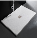 Piatto doccia marmoresina 80x80 cm bianco con piletta