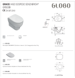 Sanitari sospesi Grace Globo con copriwater soft close