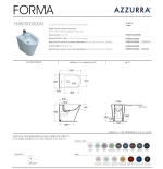 Serie Sanitari Forma Azzurra: vaso, bidet e copriwater soft close
