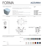 Serie Sanitari Forma Azzurra: vaso, bidet e copriwater soft close