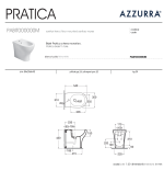 Serie Sanitari Azzurra Pratica: vaso, bidet e copriwater