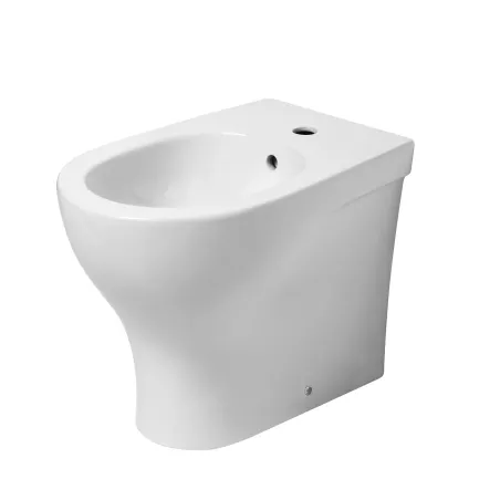 Set Vaso Bidet e Copriwater Pratica Azzurra Bianco Lucido