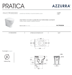 Serie Sanitari Azzurra Pratica: vaso, bidet e copriwater