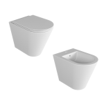 Sanitari  Vaso + Bidet + Copriwater Forma Azzurra Bianco Lucido