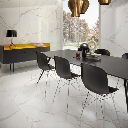 Saime Ceramiche 8600019 60 X 120 Cava Pietrasanta Gres Effetto Marmo Lucido