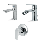 Tris Rubinetti Lavabo, Bidet e Doccia incasso Cromo Lucido - ARIL