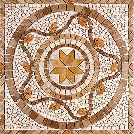 Rosone marmo mosaico 90x90 cm per pavimenti PRAGA