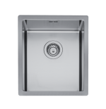 Lavello Cucina Monovasca Inox 38 x 44 cm con Tripla Installazione