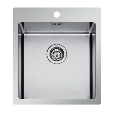 Lavello Cucina Monovasca 39 x 51 cm Inox AISI 304 con Doppia Installazione
