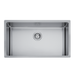 Lavello Cucina Monovasca 75 x 44 cm Inox AISI 304 con Tripla Installazione