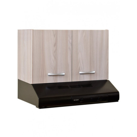 Pensile cucina 60cm con cappa e ante color Rovere