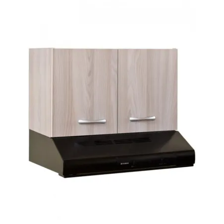 Pensile cucina 60cm con cappa e ante color Rovere
