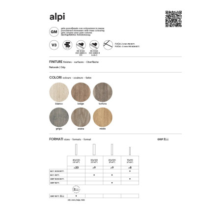 Saime Alpi Avana 30x120 gres effetto legno
