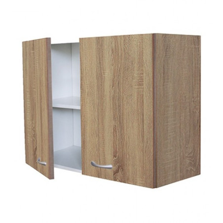 Pensile Cucina Rovere Well 80 cm con 2 Ante H.60 e Ripiano