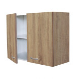 Pensile Cucina Rovere Well 80 cm con 2 Ante H.60 e Ripiano