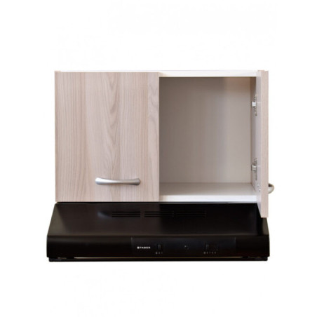 Pensile cucina 90cm con cappa e ante color Rovere