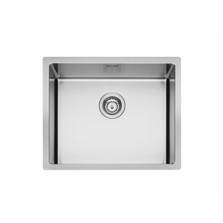 Lavello Cucina Monovasca 54 x 44 cm con Tripla Installazione Filotop e Incasso