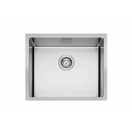 Lavello Cucina Monovasca 54 x 44 cm con Tripla Installazione Filotop e Incasso