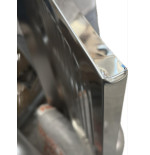 Lavello Cucina Inox 120 cm con 2 Vasche a Destra e Gocciolatoio con difetto