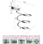 Porta phon Gedy art. 5056 acciaio inox cromall