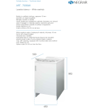 Lavatoio Negrari 7006AK 45x50x85 cm bianco monoanta