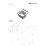 Lavatoio Negrari 7006AK 45x50x85 cm bianco monoanta