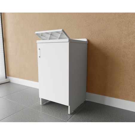 Lavatoio Monoanta Vasca Resina Bianco 45×50×85 cm – 7006AK