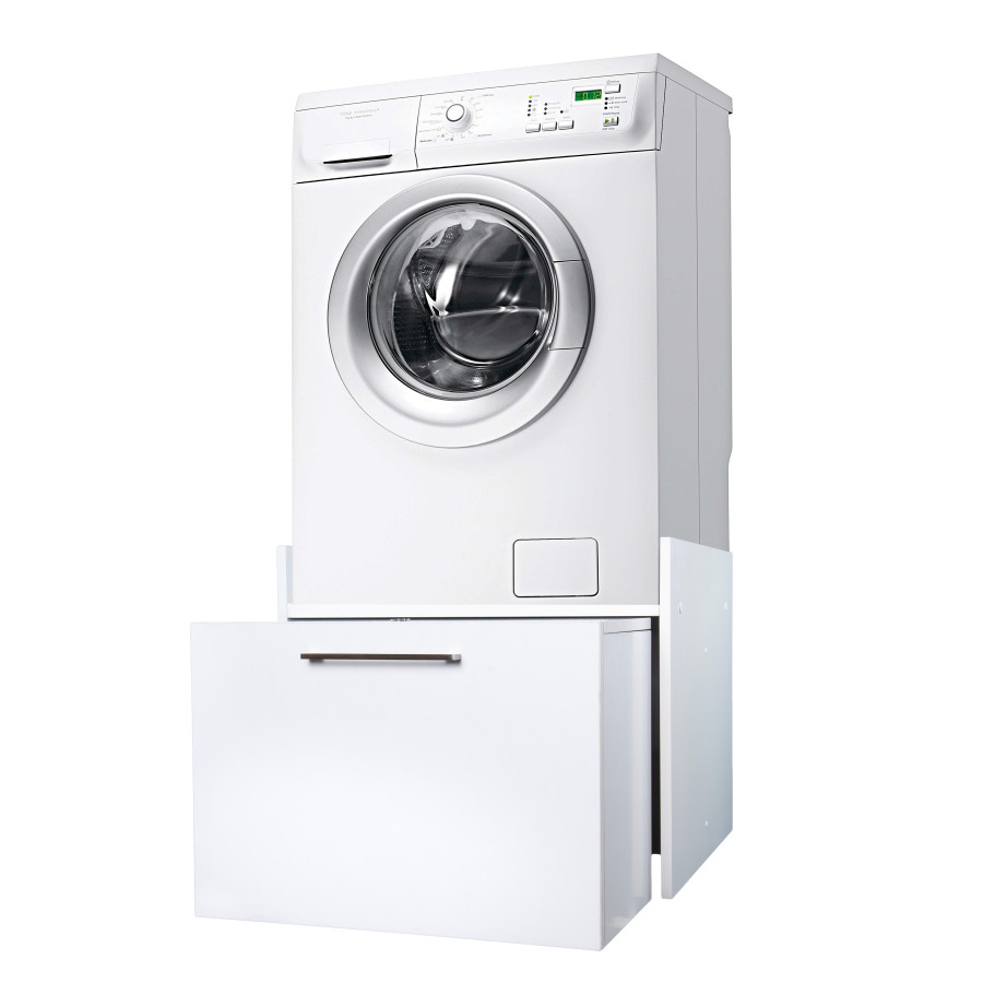 Mobile Alzalavatrice Cassettone Estr. Bianco 60×60×90 cm – 5018D