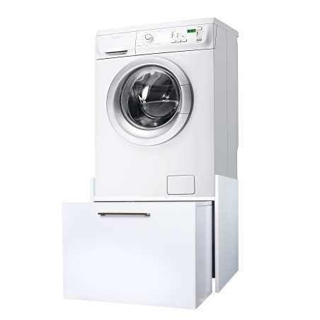 Mobile Alzalavatrice Cassettone Estr. Bianco 60×60×90 cm – 5018D