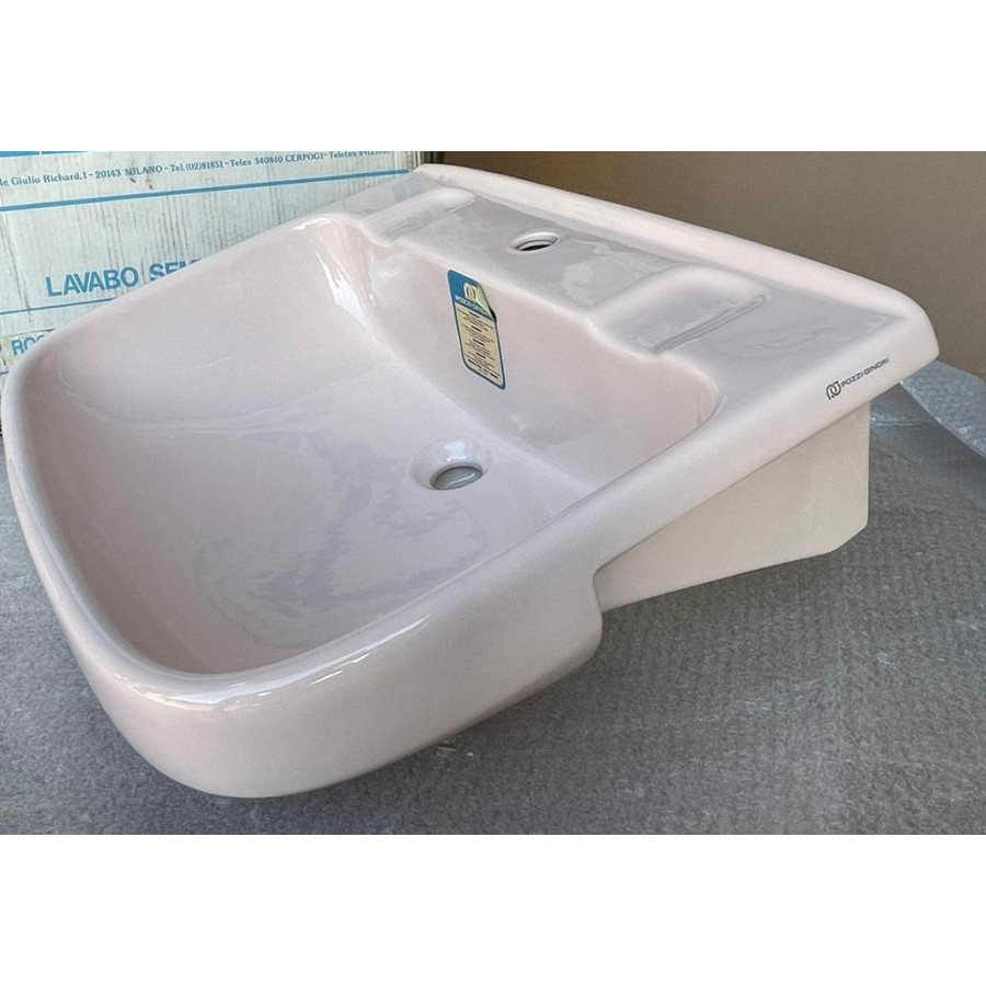 Pozzi Ginori Square Lavabo Semincasso Rosa orientale 64x54 Art. 19103