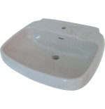 Lavabo Semincasso Square Pozzi Ginori 60x46 Art. 19103 GRIGIO