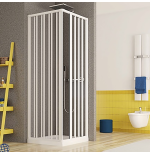 Box doccia angolare 80x80 soffietto apertura angolare H.170