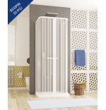 Box doccia 3 lati 70 x 70 x 70 soffietto acrilico riducibile