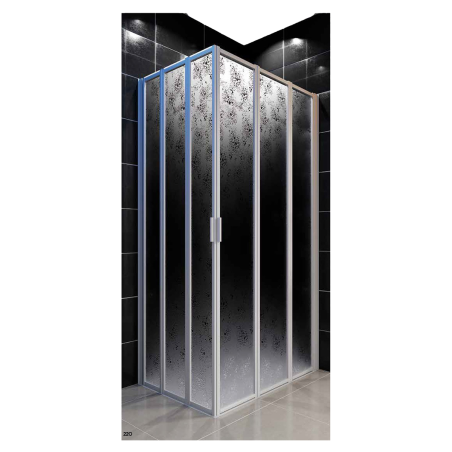 Box Cabina Doccia Angolo Pieghevole 106x106 per Disabili - Accessibilità e Comfort