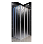 Box Cabina Doccia Angolo Pieghevole 106x106 per Disabili - Accessibilità e Comfort