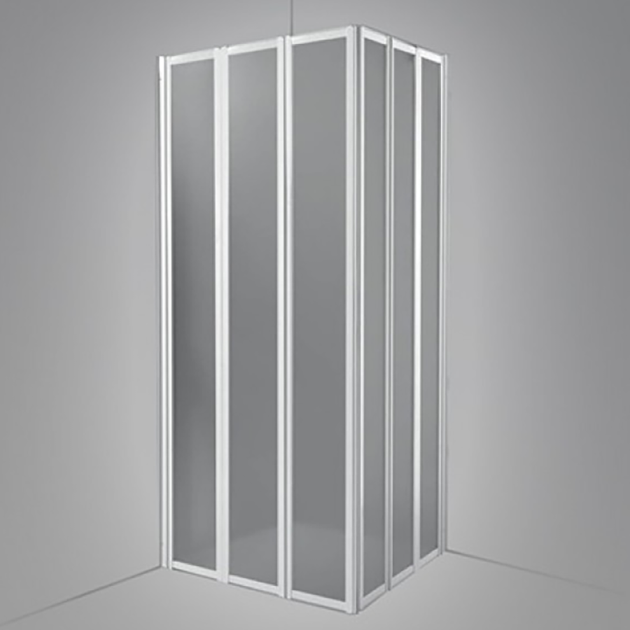 Box Cabina Doccia Angolo Pieghevole 106x106 per Disabili - Accessibilità e Comfort