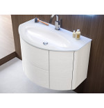 Eden | Mobile Bagno Sospeso 120cm Bianco Frassino Base+Lavabo
