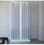 Box Doccia 3 Lati 80 x 100 x 80 Soffietto Acrilico Riducibile