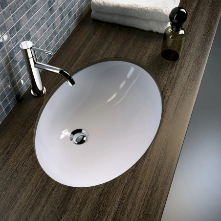 Lavabo Sottopiano Ideal Standard Oval Azzurro 57x42 Cm
