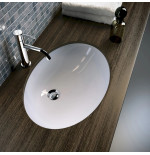 Lavabo Sottopiano Ideal Standard Oval Bianco 57x42 Cm