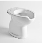 Vaso WC per Disabili e Anziani Scarico a Terra con Apertura Frontale H48,5 cm