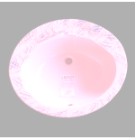 Lavabo Rosa Ideal Standard Vanitory T0960 Incasso Soprapiano 62x53